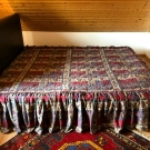 Tagesdecke/Bettüberwurf rot sehr gut 160/200 140/200