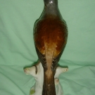 NICELY MODELLED ANTIQUE 19thC MEISSEN PORCELAIN HAND PAINTED LARGE BIRD FIGURE
