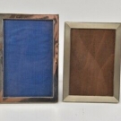 e92s99- 2x Fotorahmen, 835/ 925er Silber mit Glas