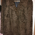 Persianer Jacke Pelzjacke Gr. 46-48 braun 70 Jahre