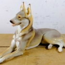 Nymthenburg Theodor Kärner Alsatian 398 Karner Elsässer Hund Dog Porcelain