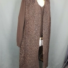 PERSIAN KARAKUL WESTE - BRAUN LONG Gr 42/44 SUPER WEICH 