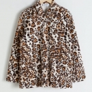 Jaguar Print Cotton Workwear Jacket