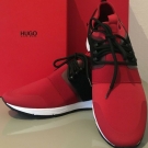 HUGO Sneaker Herren rot Gr. 41 mit Karton NEU