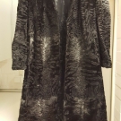 Persianermantel schwarz / grau , Gr. ca. 40, TOP-Zustand