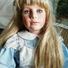 Thelma Resch limitiert Puppe Alice im Wunderland 83 cm Sammlerpuppe Doll limited