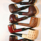 10 Pfeifen aus Sammlung gebraucht, Peterson 302,Adsorba,Prince of Wales,usw