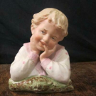 19thC HEUBACH BISQUE PORCELAIN FIGURE OF A YOUNG BOY
