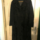 schwarzer Pelzmantel - Persianer