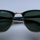 Ray Ban RB 3016 SONNENBRILLE SCHWARZ GOLD CLUBMASTER W0365 für Bastler 