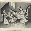 1910 Seidenbild - Musiker. (36725AB)