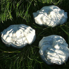 LATEX MOULD/MOULDS/MOLDS.         3 X NAUGHTY FACE WALL PLAQUES.