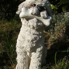LATEX MOULD/MOULDS/MOLDS.        LARGE SHIH-TZU DOG WITH A BONE. 