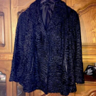 Pelz-Jacke Schwarz. ( Breitschwanz Persianer)