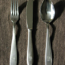 ORIGINAL BwU Messer Gabel Löffel 3-tlg. Besteck NEU mit Bundeswehr Adler Bw BUND