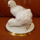 Porzellan Figur Hutschenreuther Küken Gruppe, Lydia Foucar Art Deco