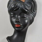 a48k70- Stuckfigur/ Wandbild, Frauenkopf