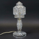 Art Deco Tischlampe geschliffenes Kristallglas 1930er Jahre (CG131)