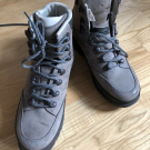 LOWA Wanderschuh Trekkingschuh Stiefel Leder Gr. 6 bzw. 39,5 grau/beige Damen