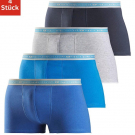 AUTHENTIC UNDERWEAR Boxer (4 Stück), schwarzer Webbund mit Logoschriftzug