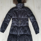 ESPRIT Daunenmatel Jacke Daunen schwarz Gr. XS/34 - Top Zustand-