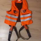 MAS 1733020 Warnweste mit Auffanggurt MAS33 Quick EN361 EN20471 2-Punkt, Weste o