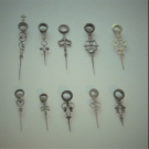 Verschiedene guterhaltene Stundenzeiger für alte Herrentaschenuhren