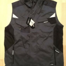 Arbeitsweste JN822– James & Nicholson, schwarz/anthrazit, Gr. L