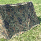 Shelter Tarp Bundeswehr Zeltplane Flecktarn Survival Bushcraft