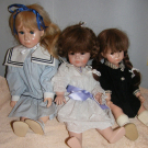 Konvolut 3 Wernicke Puppen "Brigitte Edition" mit Reparaturbedarf, siehe Text