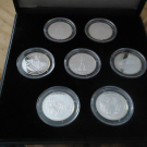 Sammlung 7 Weltwunder Silber 999 Elfenbeinküste