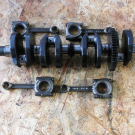 Kawasaki ZZR 600 E, ZX600E, Kurbelwelle mit Pleuel, Crankshaft, gut