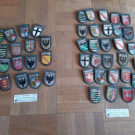 WHW Winterhilfswerk Konvolut Grenzlandwappen Metallrahmen Gau Krieg Militaria