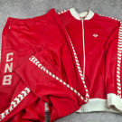 Survêtement vintage Arena ventex Club Nautique Balma Toulouse rouge blanc taille 192 Made in France