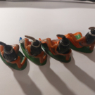 4x DDR Indianer, Cowboy Nr.027 Shave Head von Lisanto in versch.Farben